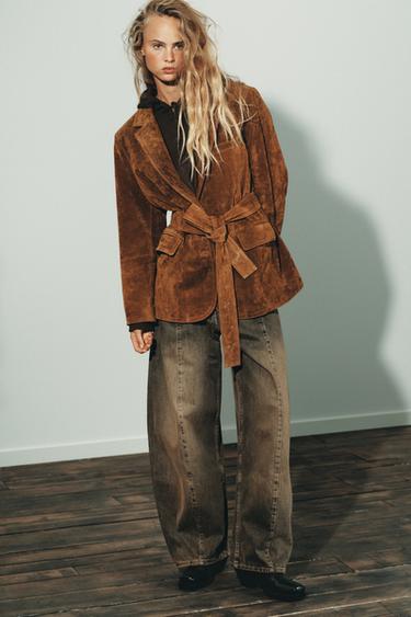 BLAZER PIEL ANTE 100% - Toffe de Zara