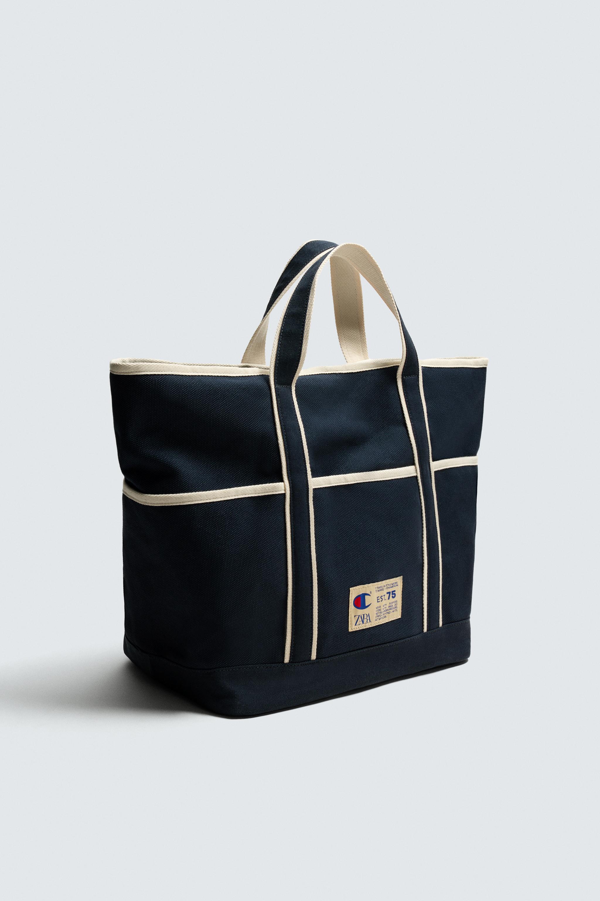 Champion ® x ZARA ファブリックトートバッグ - ブルー | ZARA