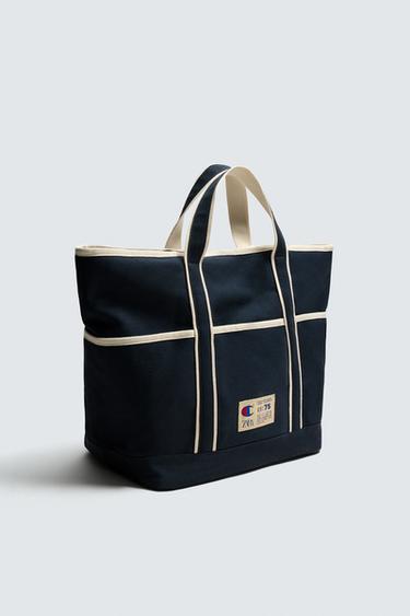 SAC SHOPPER EN TISSU CHAMPION ® X ZARA - Bleu de Zara - Image 3