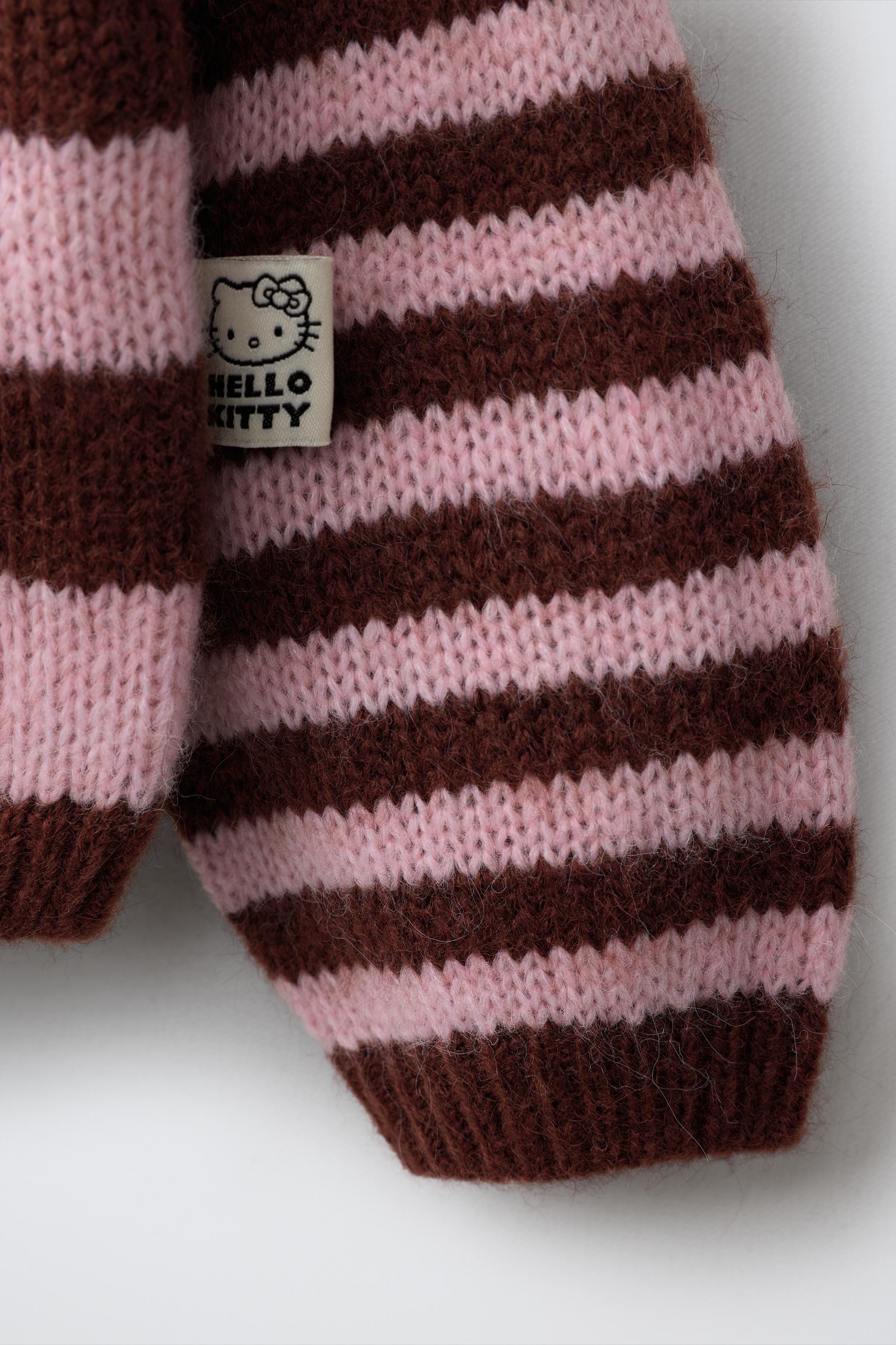 HELLO KITTY © SANRIO STRIPED CARDIGAN
