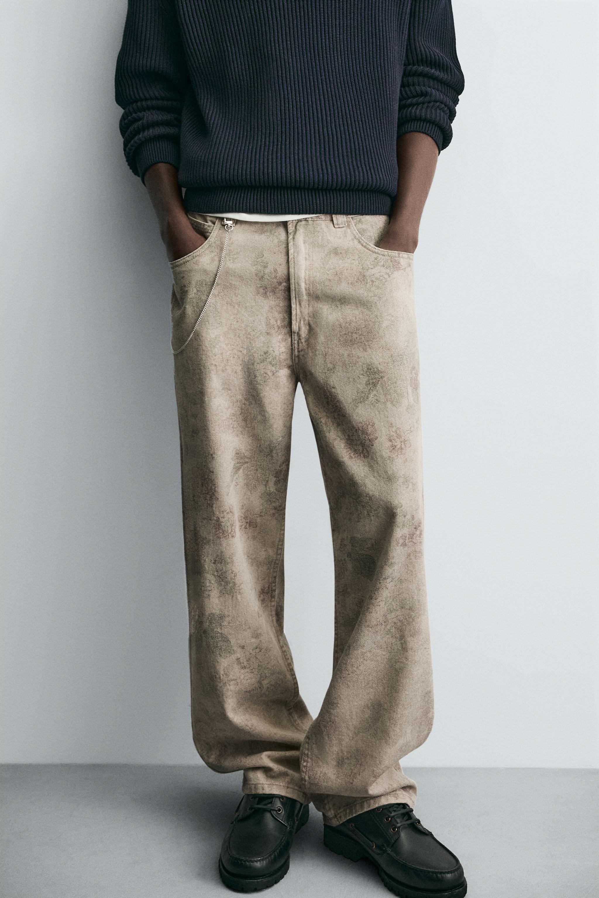 ABSTRACT PRINT BALLOON FIT PANTS