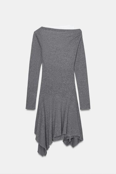 ASYMMETRIC SHORT DRESS - 831 by Zara - Image 4