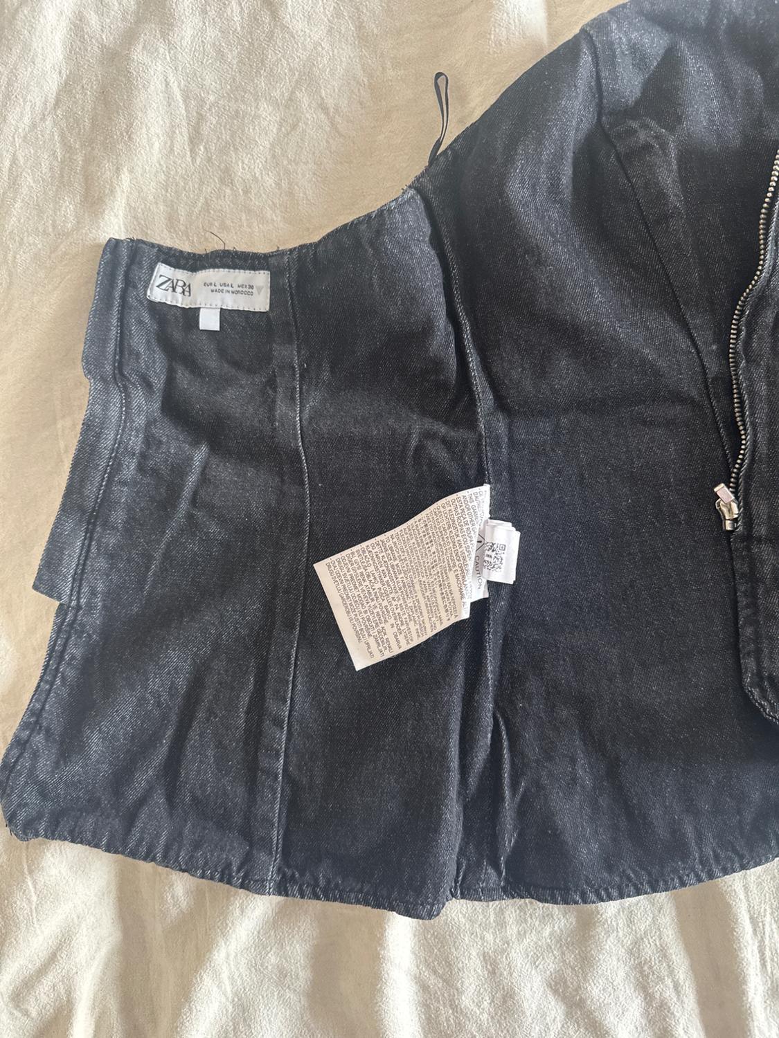 TRF DENIM BANDEAU TOP - Image 3