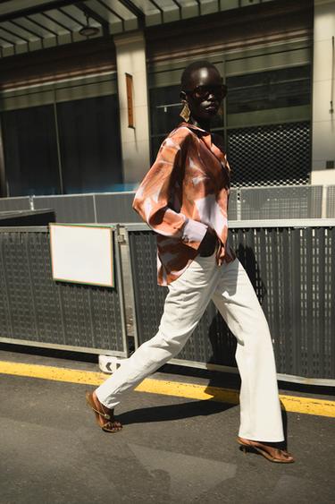 PRINTED SATIN SHIRT - Multicoloured by Zara - Image 4