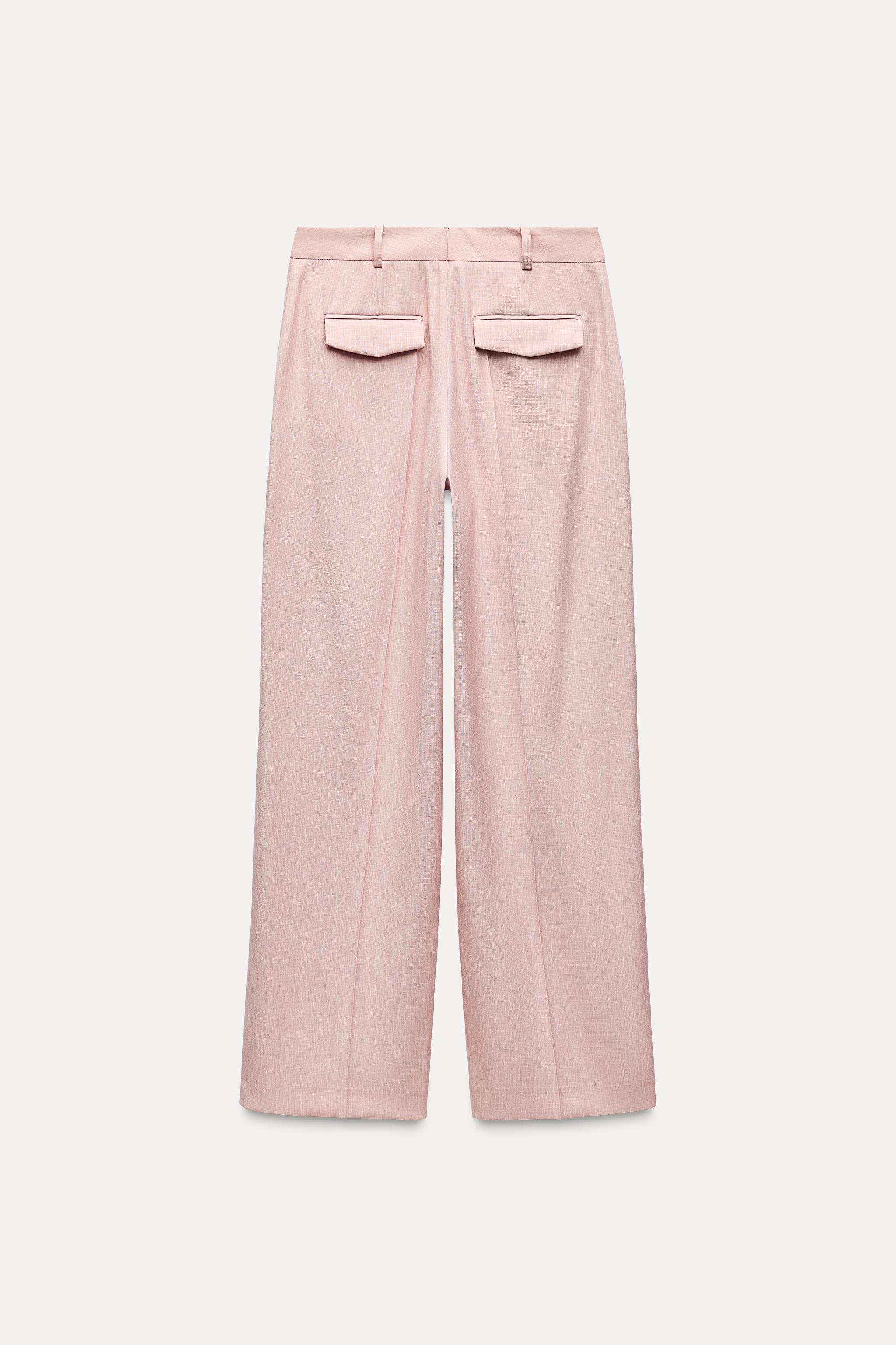 STRAIGHT LEG PANTS - Pink | ZARA United States