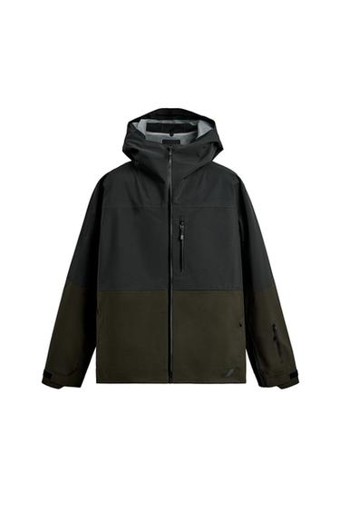 WATERPROOF RECCO® SHELL SKI TECHNICAL JACKET - Green by Zara