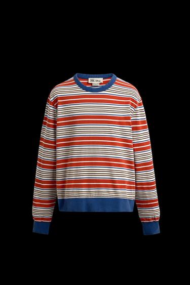 Zara STRIPED T-SHIRT HARRY LAMBERT FOR ZARA X DISNEY - Red / Navy