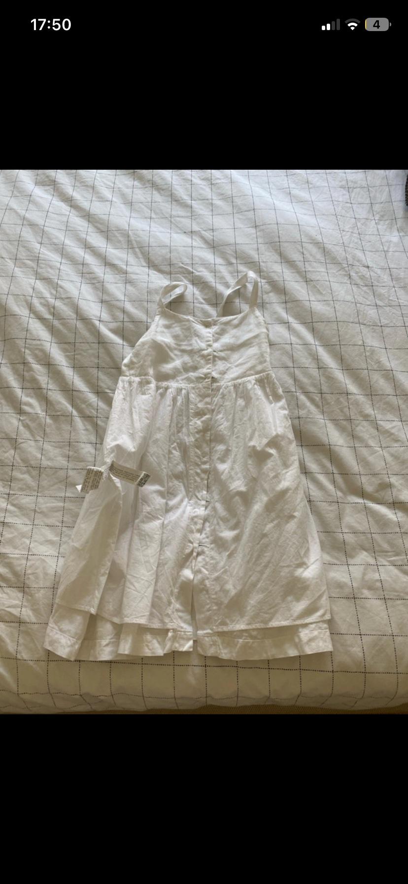 BUTTONED LINEN DRESS - Image 5