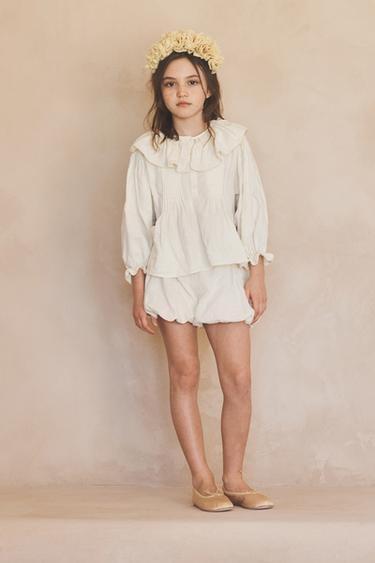 6-10 YEARS / COTTON LINEN SAROUEL SHORTS LIMITED EDITION - Ecru by Zara