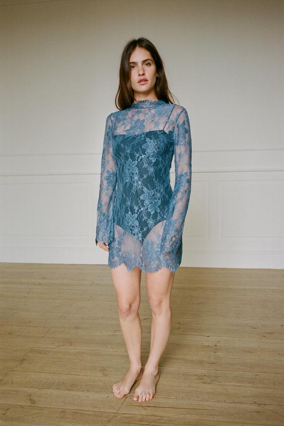 zara lace dress with jewel button Zara | Dresses | Zara Oyster White Lace Dress With Jewel Buttons