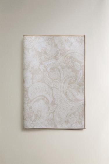PAISLEY PRINT RESIN-COATED PLACEMAT - Light beige by Zara - Image 1