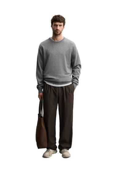 ÁO LEN 100% CASHMERE - Màu ghi xám từ Zara