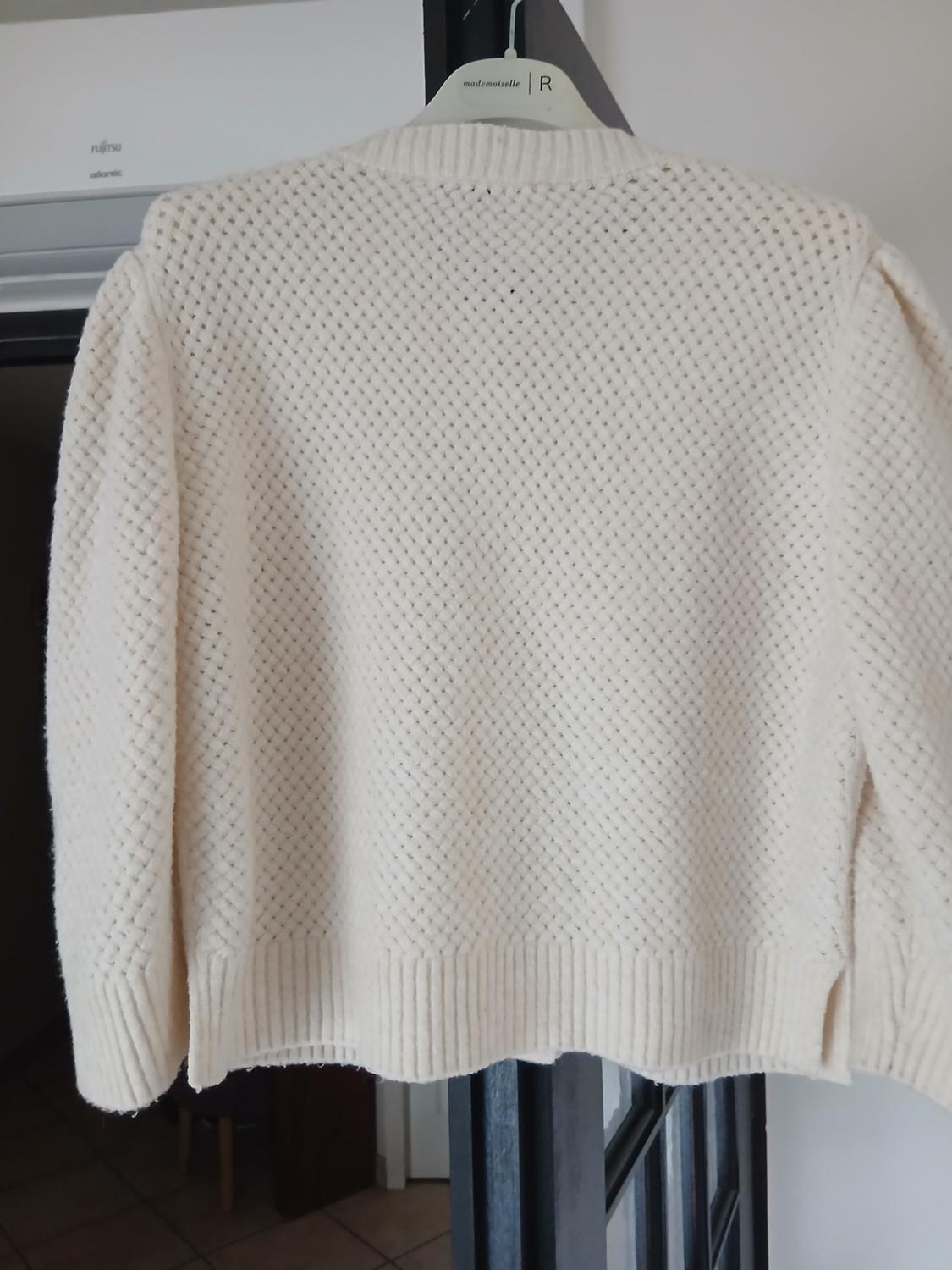 3/4 LENGTH SLEEVE KNIT CARDIGAN - Image 2