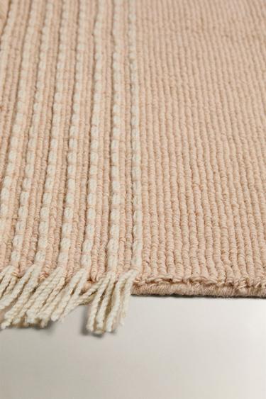 KIDS' WOOL RUG - Pastel pink by Zara - Image 2