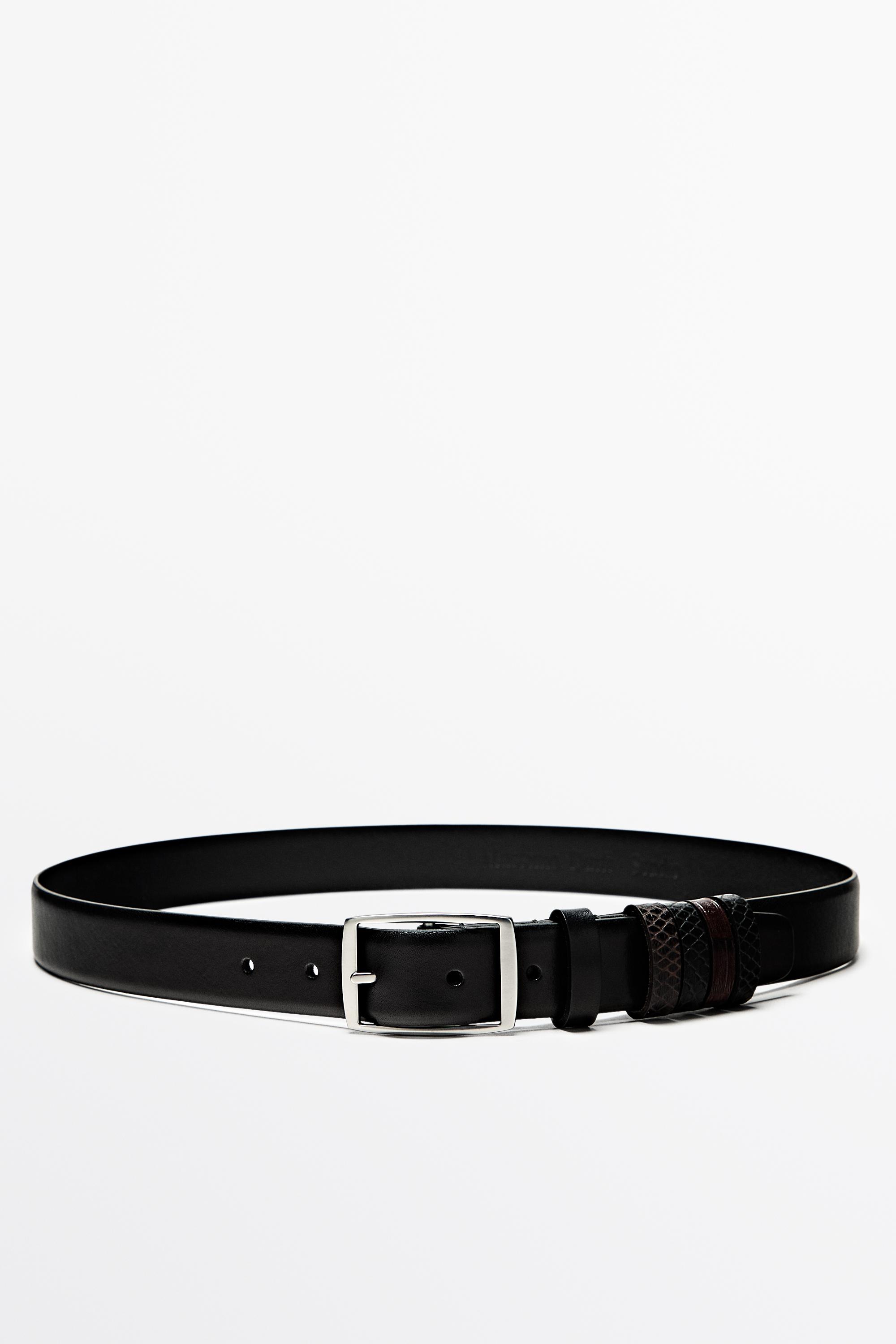 Ceinture 5 passants en cuir - STUDIO