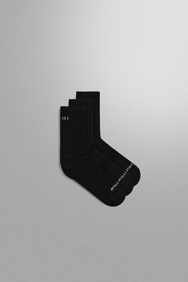 3-PACK OF BASIC TRAINING SOCKS - Black by Zara