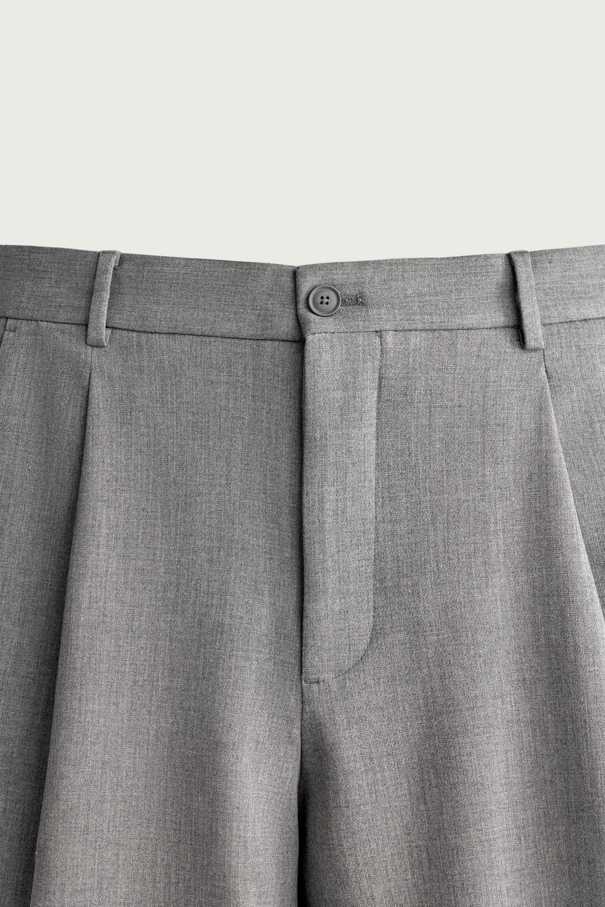 PANTALON COUPE DÉCONTRACTÉE À PLIS