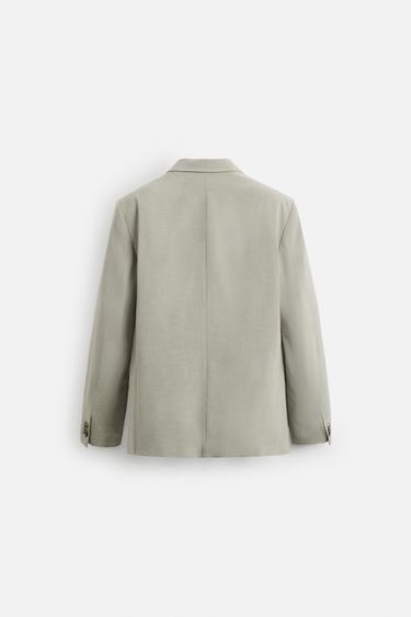 BLAZER COSTUME À CARREAUX - Grisâtre de Zara - Image 7