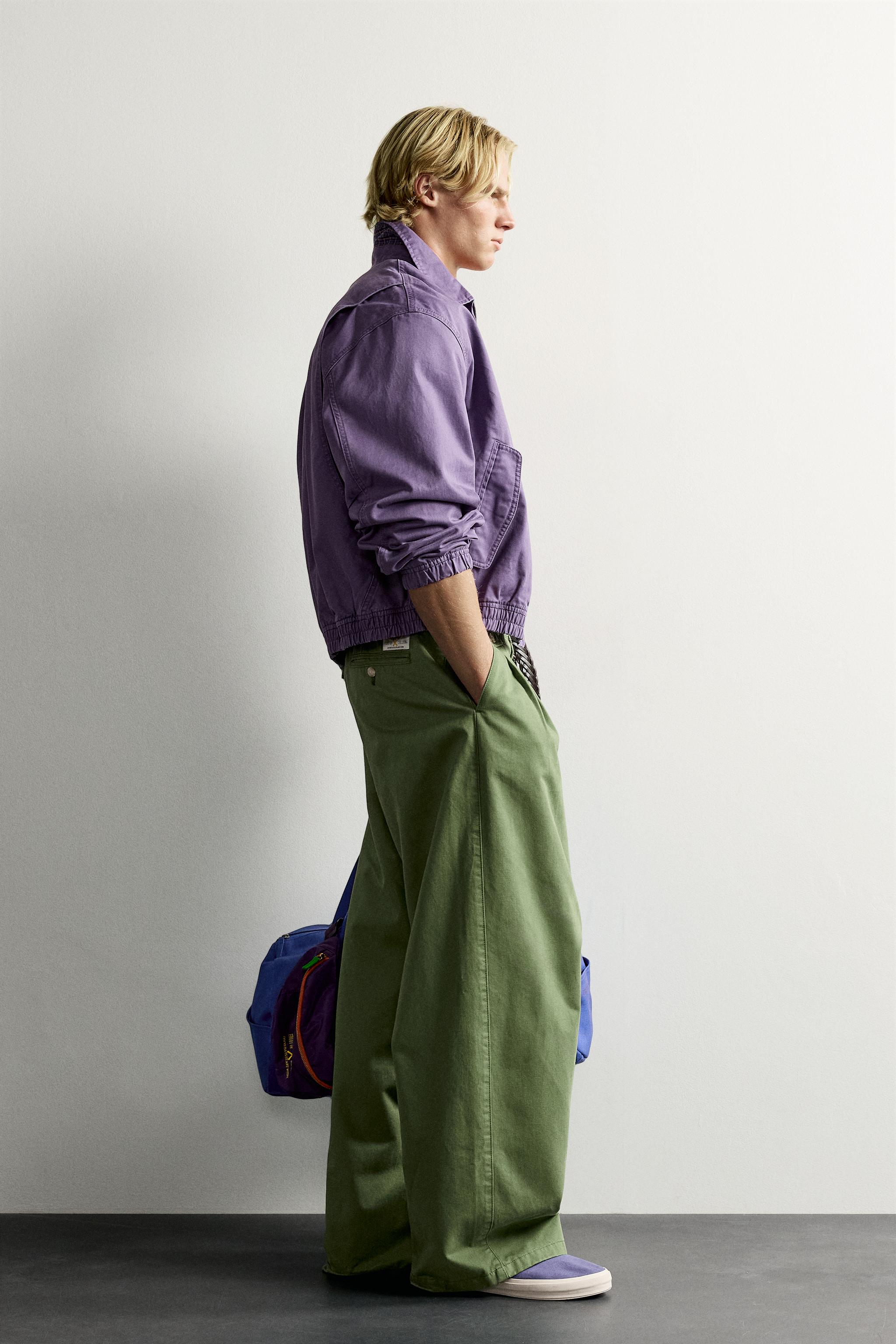 Zara FRUIT OF THE LOOM™ NAKIŞLI PAMUKLU CEKET görsel 4