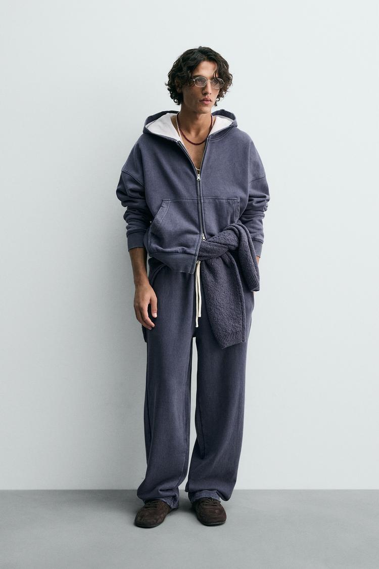 ZARA Wide-leg jogger trousers