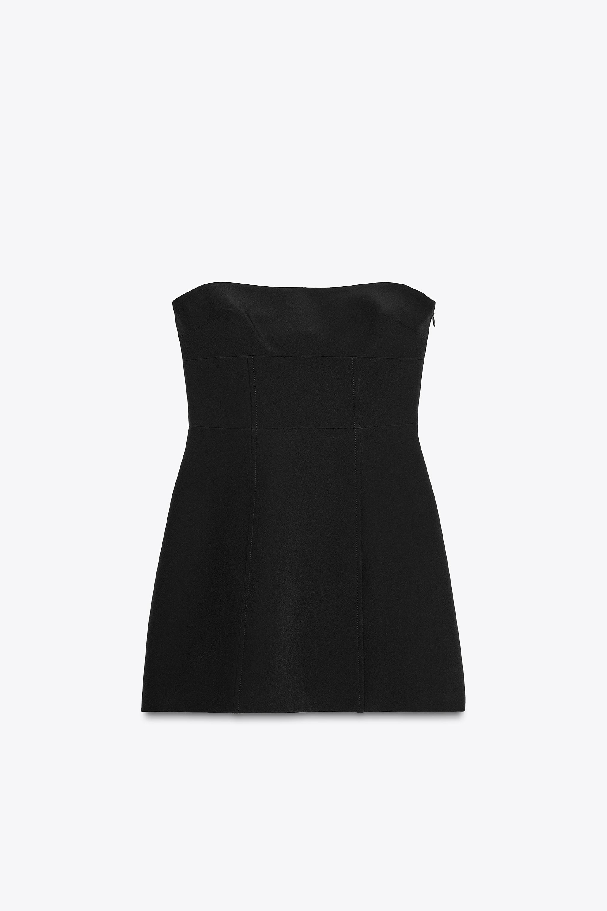 オフショルダードレス リボン - ブラック | ZARA Japan / 日本