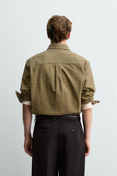 CHEMISE EN FLANELLE À CARREAUX AARON LEVINE X ZARA - Jaune de Zara - Image 2