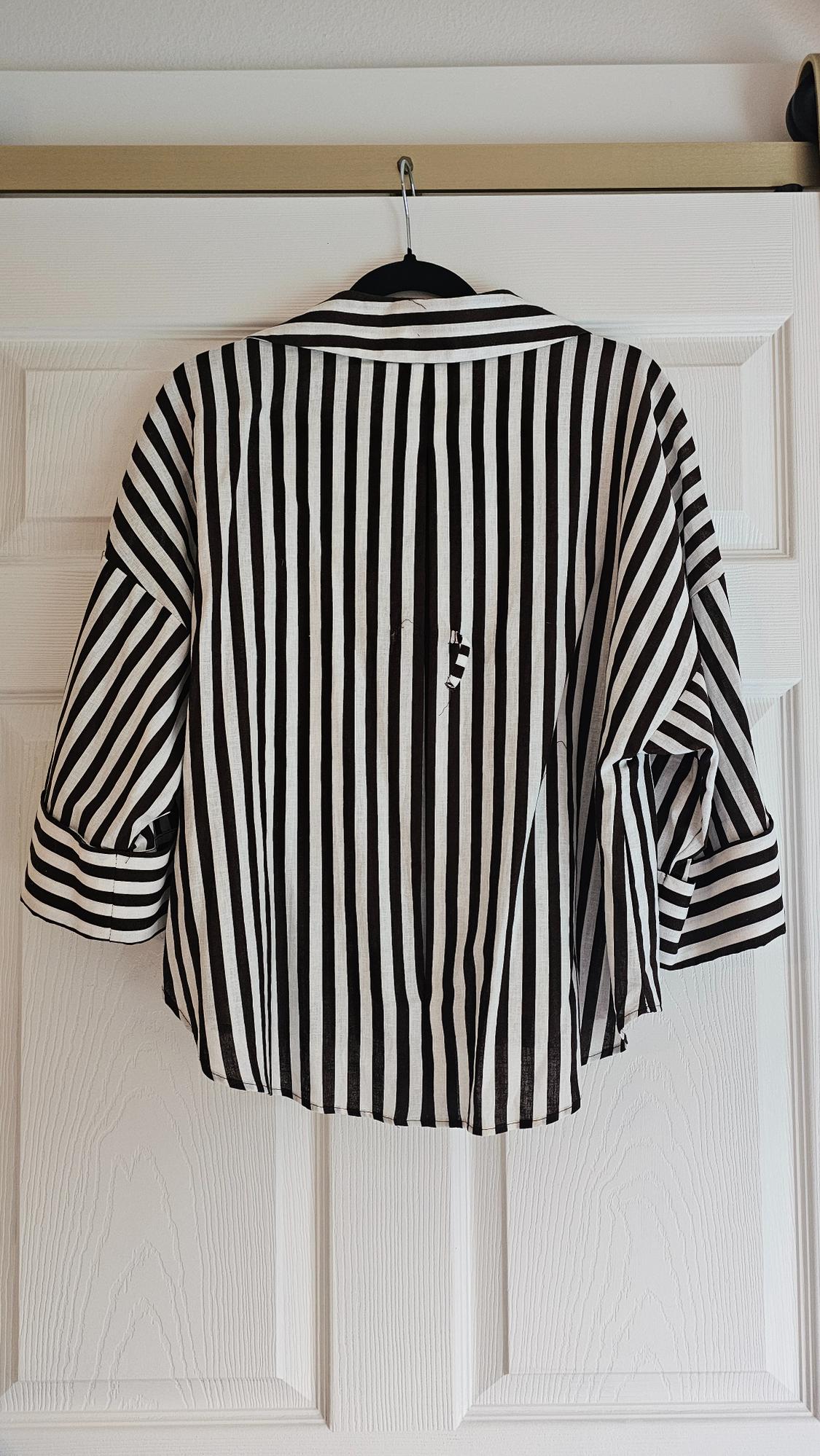 CAMISA MANGA ANCHA CON LINO - Image 2