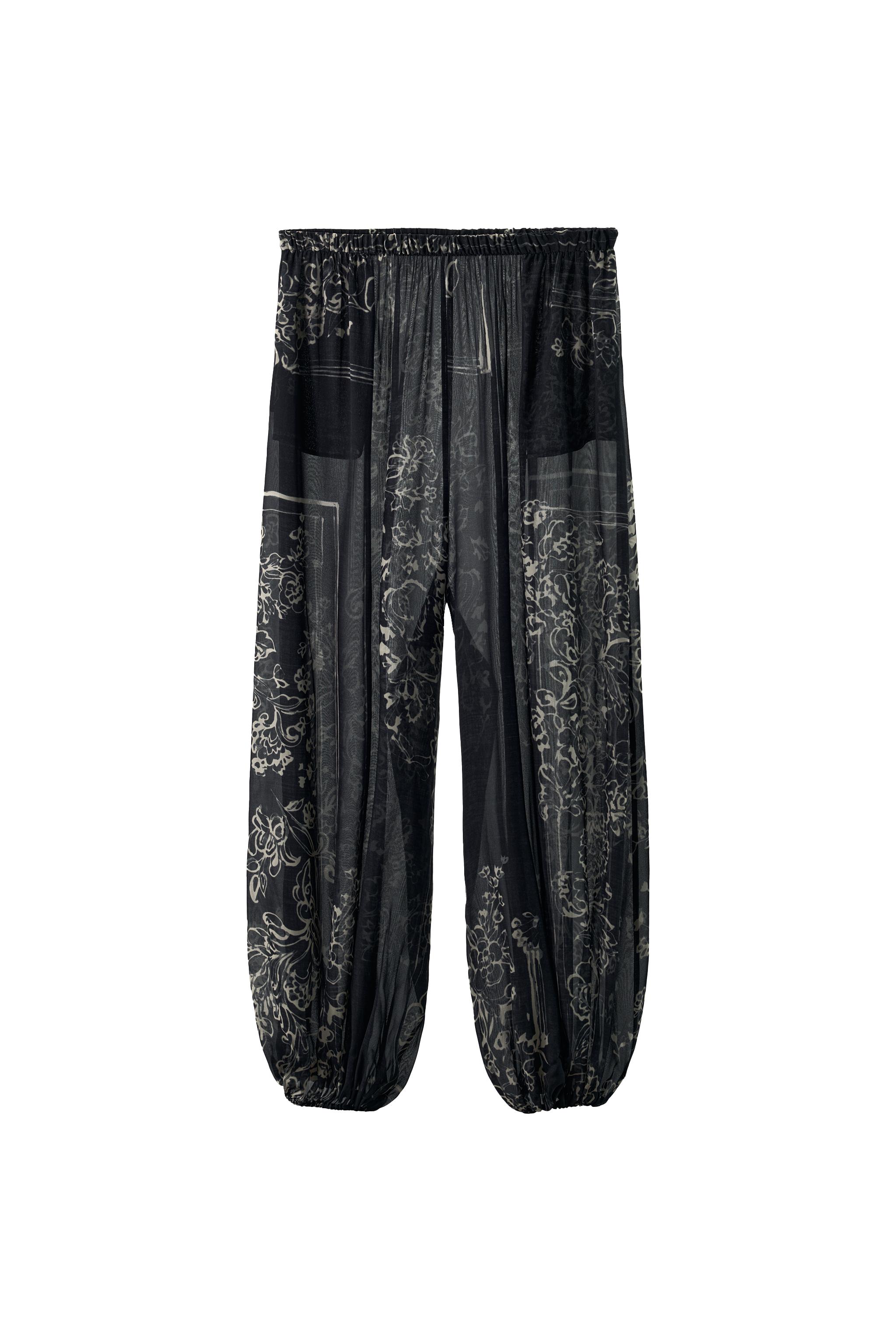PRINTED BALLOON PANTS