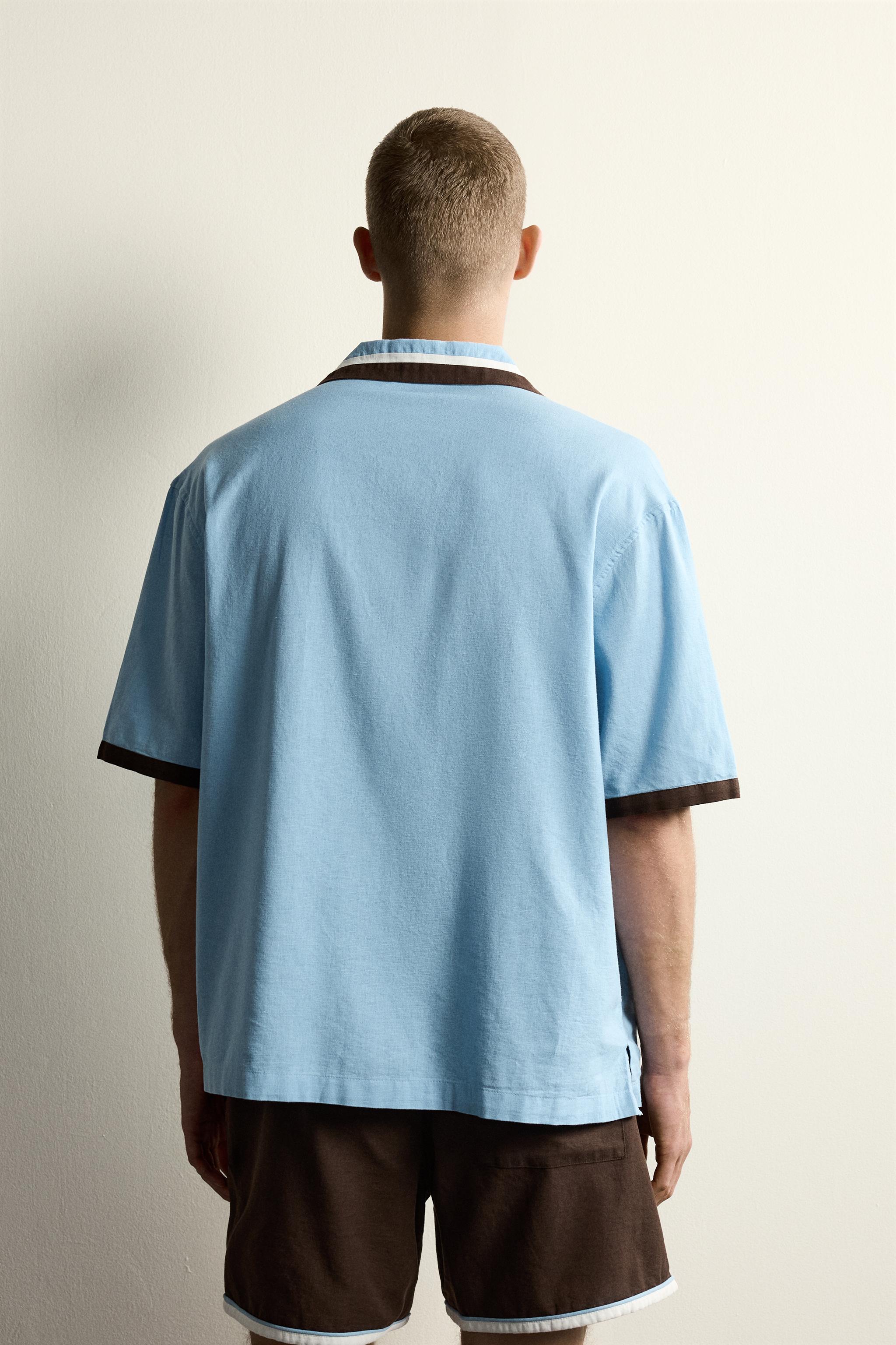 SWIMMER EMBROIDERY RELAXED FIT SHIRT