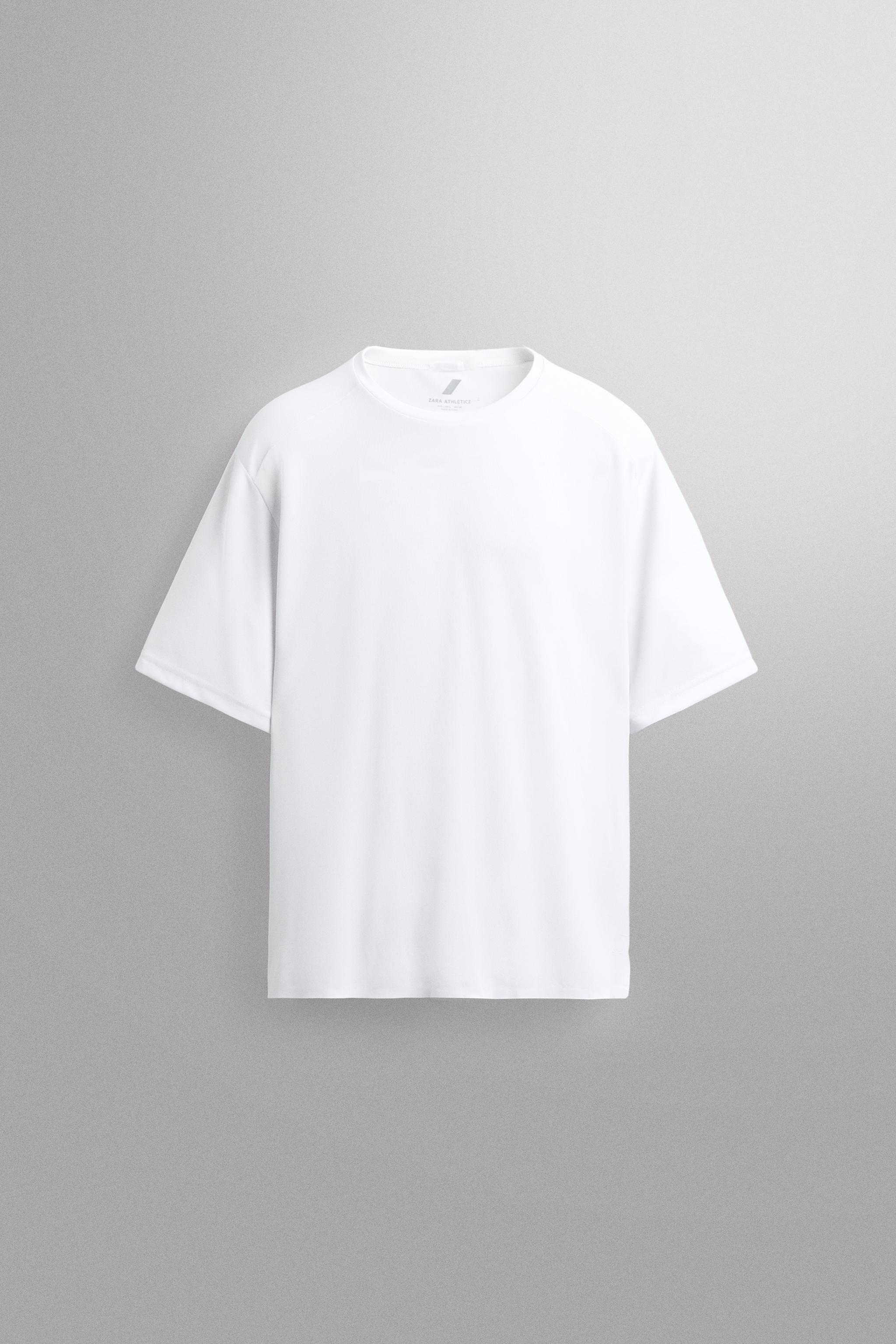 TECHNICAL PIQUÉ TEXTURE T-SHIRT — White