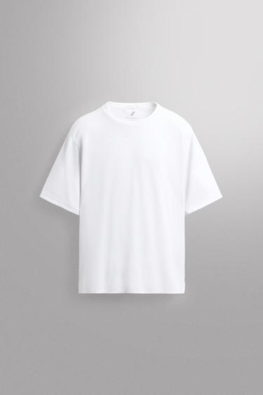 TECHNICAL PIQUÉ T-SHIRT - White by Zara