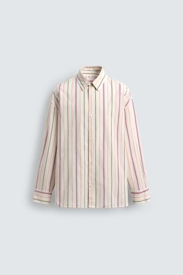 STRIPED RELAXED FIT SHIRT - striped by Zara - Image 0