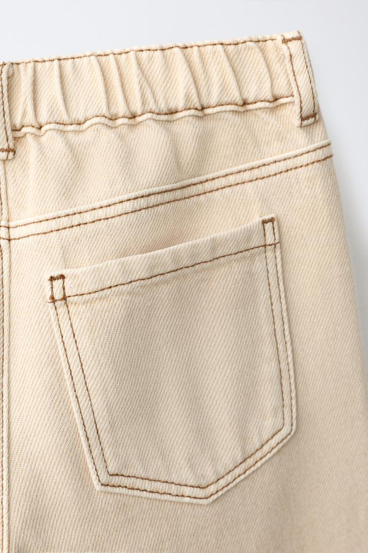 Pantalones culotte de twill con volantes 4
