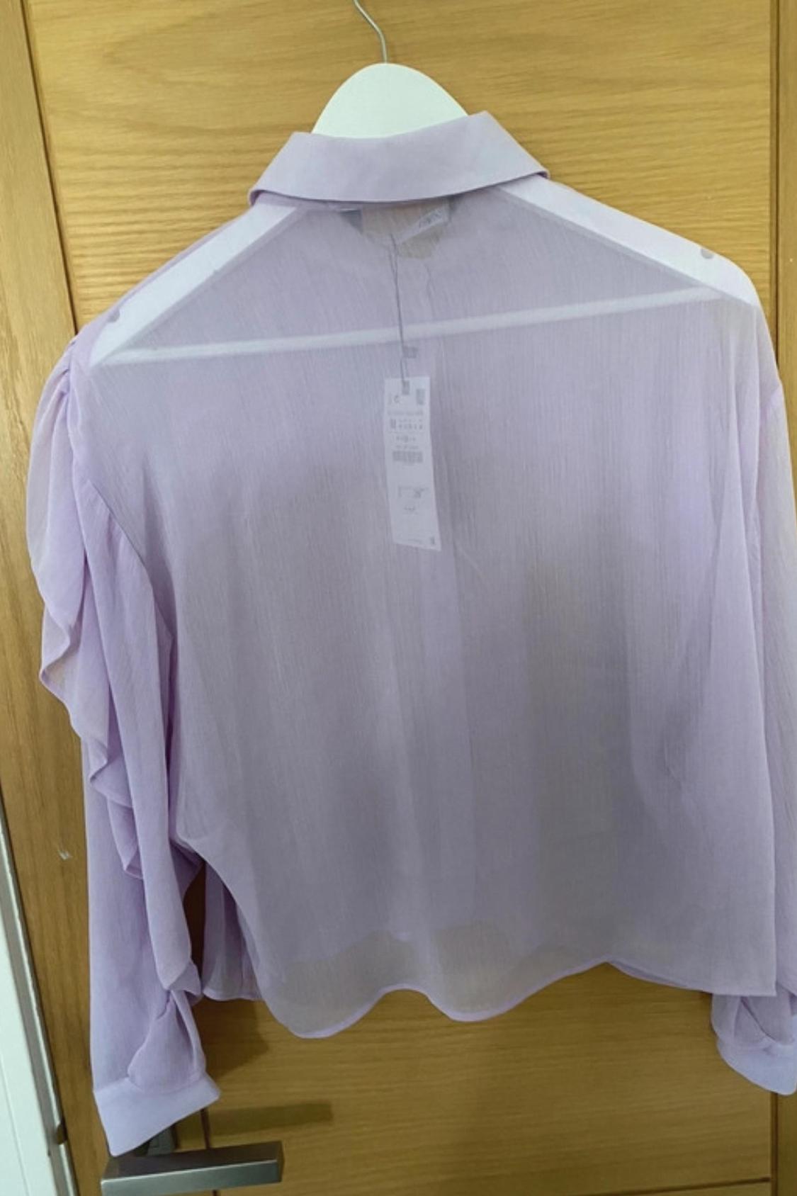 DOUBLE RUFFLE FLOWING SHIRT - Image 4