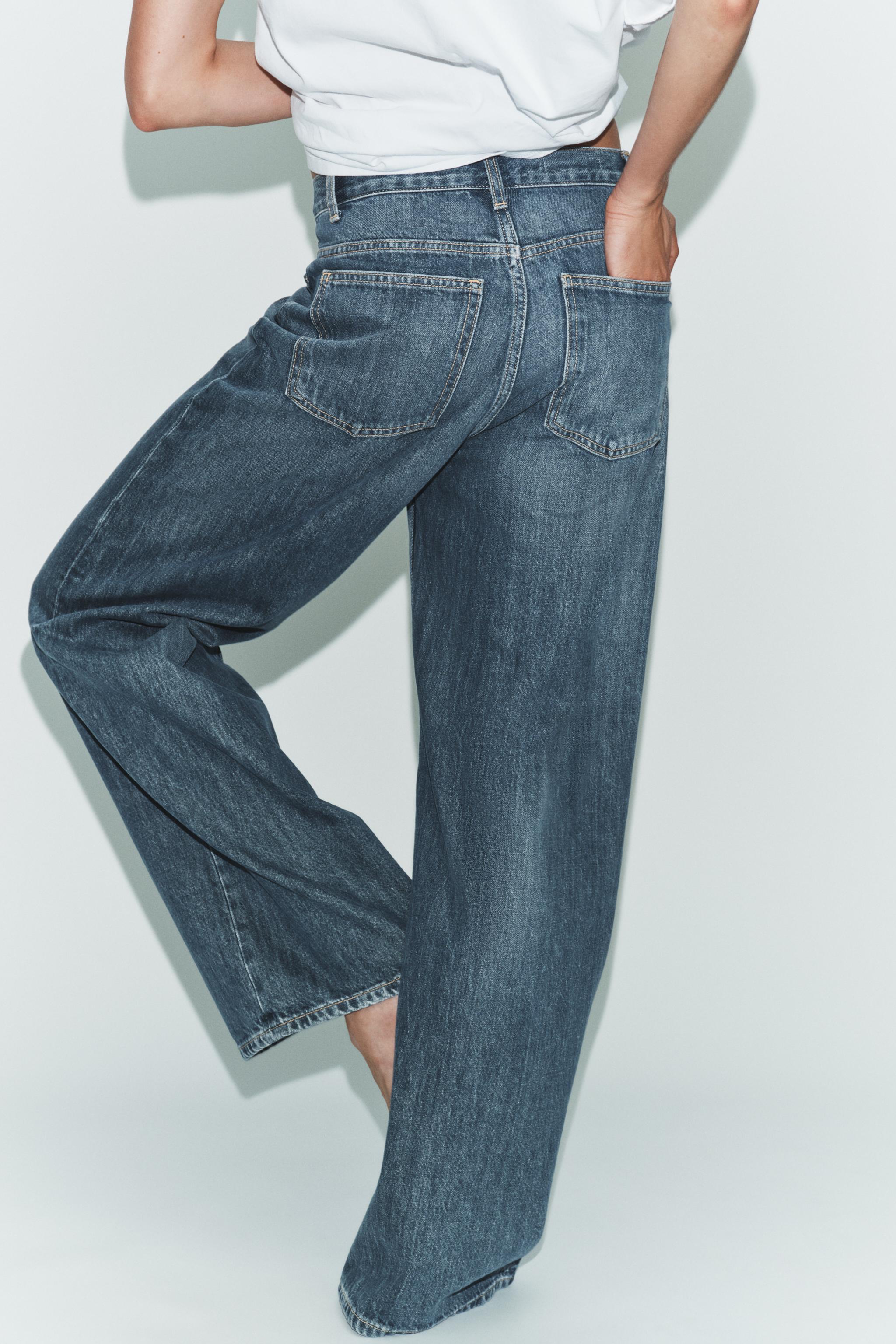 JEANS TRF WIDE LEG TAILLE HAUTE CROISÉE