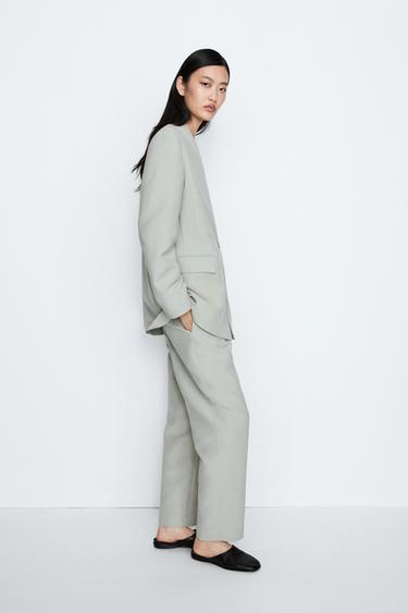Suit blazer with button detail - STUDIO — Gray marl 2