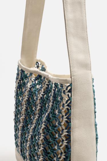MACRAMÉ SHOULDER BAG - Multicoloured by Zara - Image 4