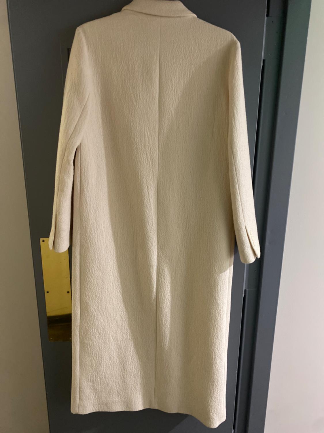 MINIMALIST WOOL BLEND COAT ZW COLLECTION - Image 2