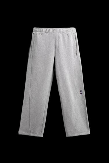 Zara CHAMPION ® X ZARA WIDE FIT JOGGER PANTS - Gray marl