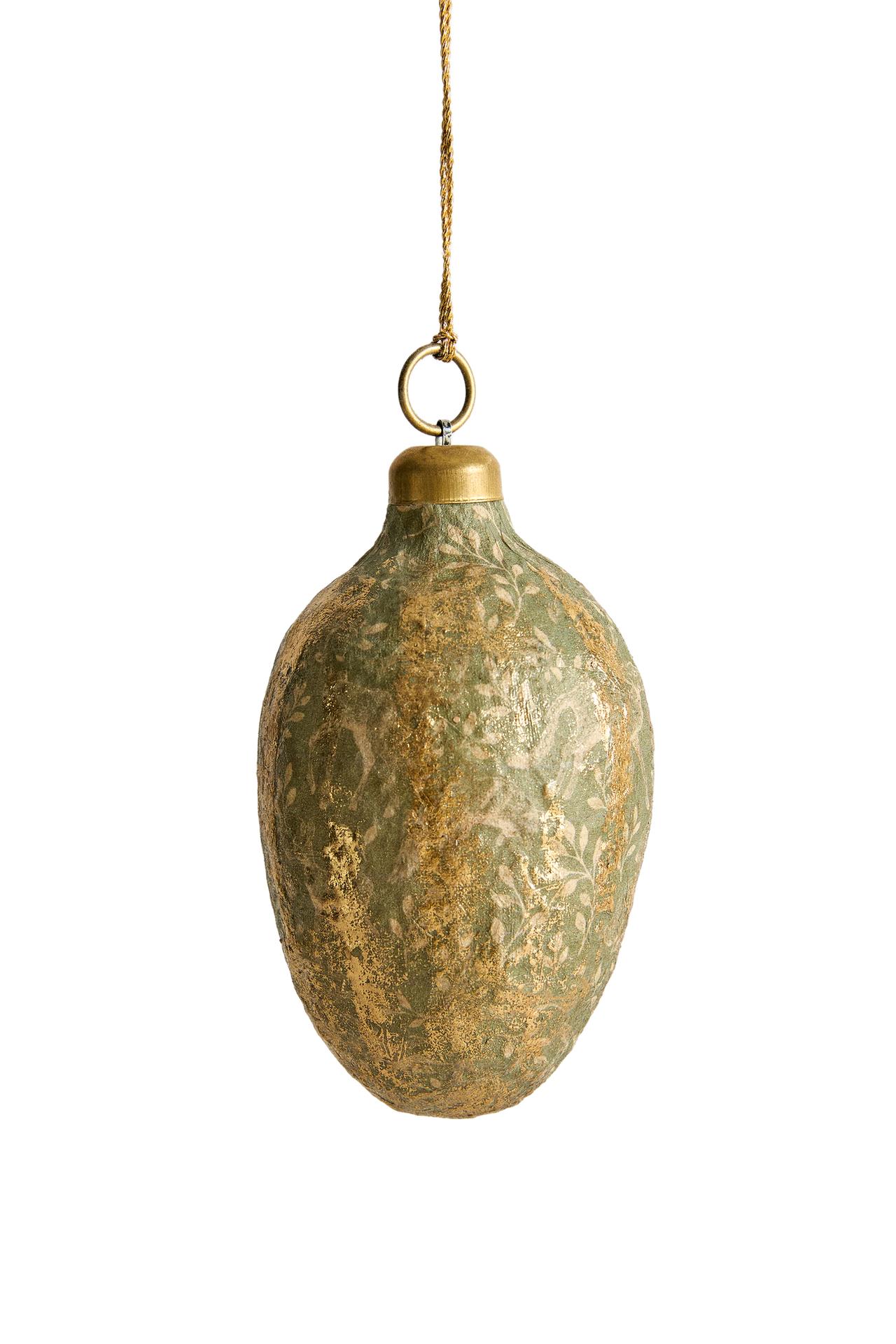 OVAL PAPER CHRISTMAS TREE ORNAMENT