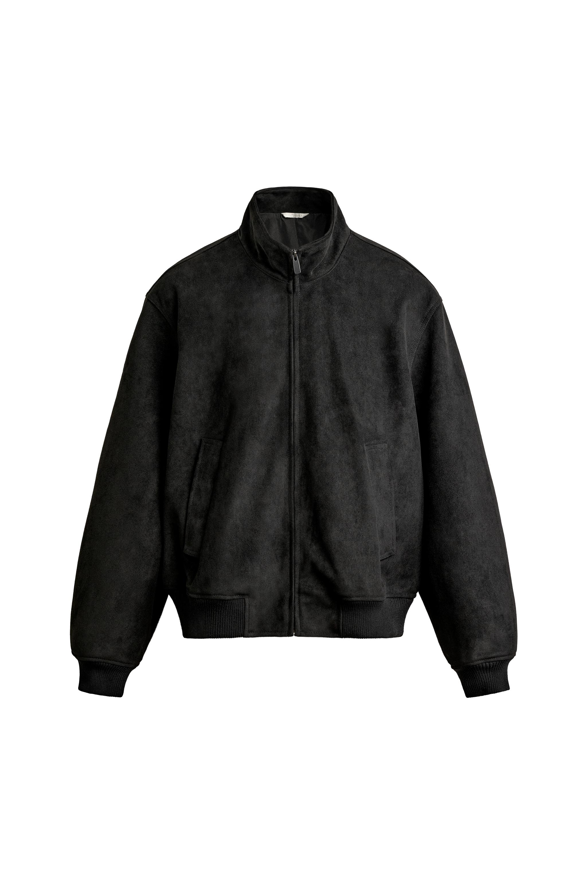 レギュラーフィットフェイクスエードジャケット - サンド | ZARA Japan