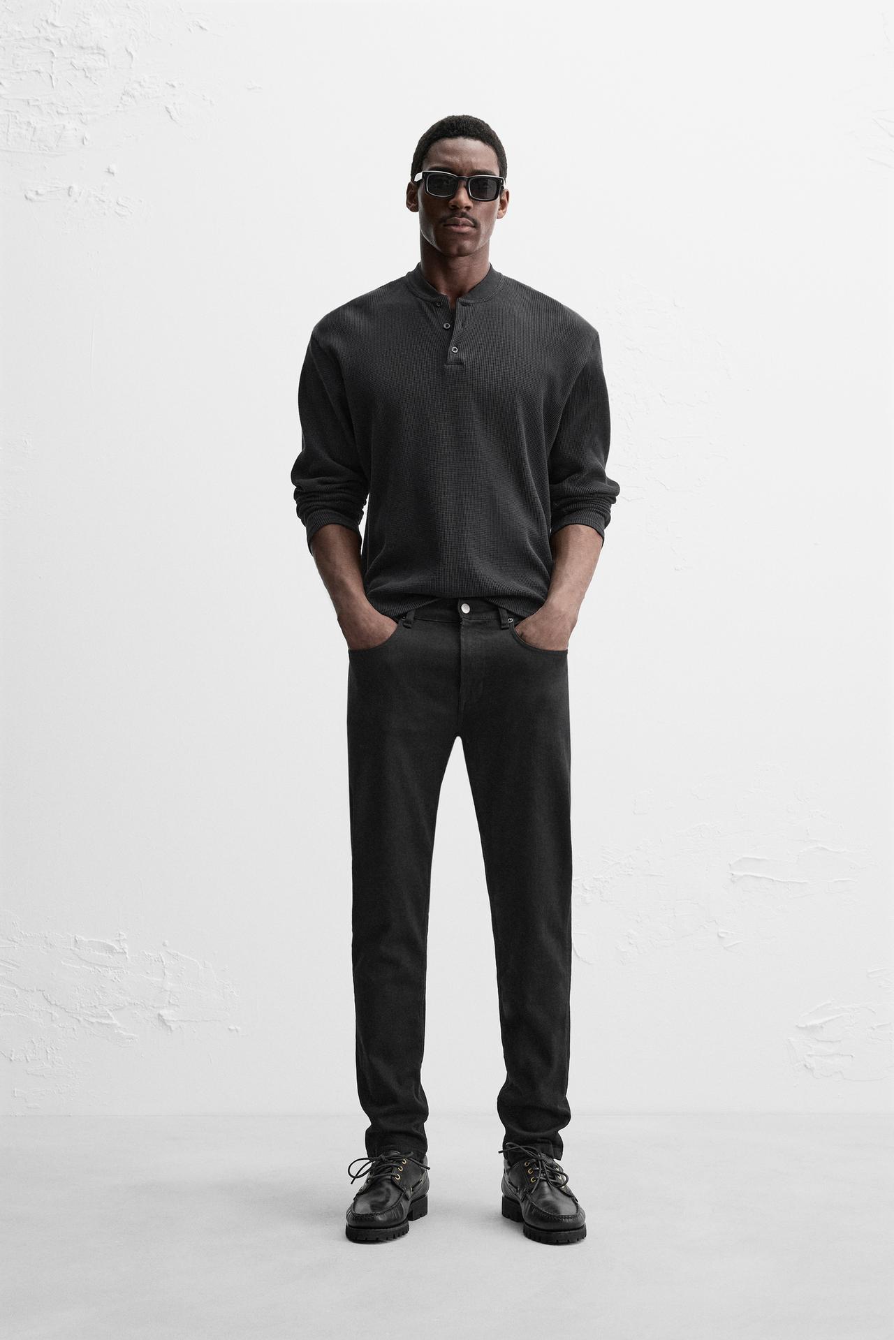 JEANS SLIM FIT - Preto da Zara