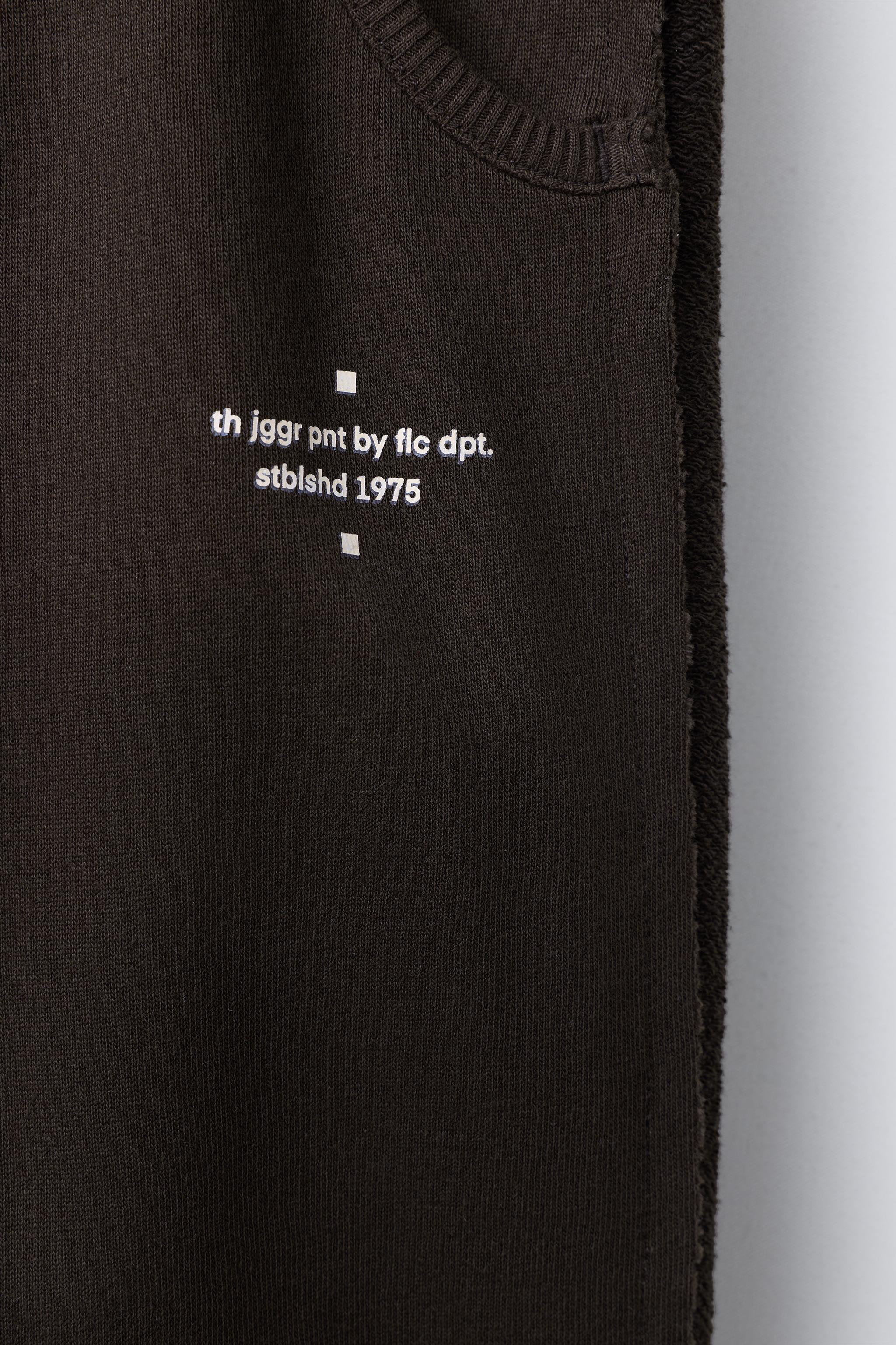 PANTALON DE JOGGING EN MOLLETON ET MATIÈRES VARIÉES