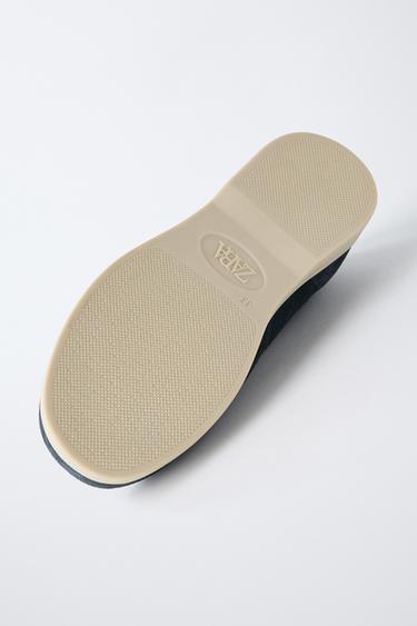 CHAUSSURES BATEAU CUIR - Bleu marine de Zara - Image 6