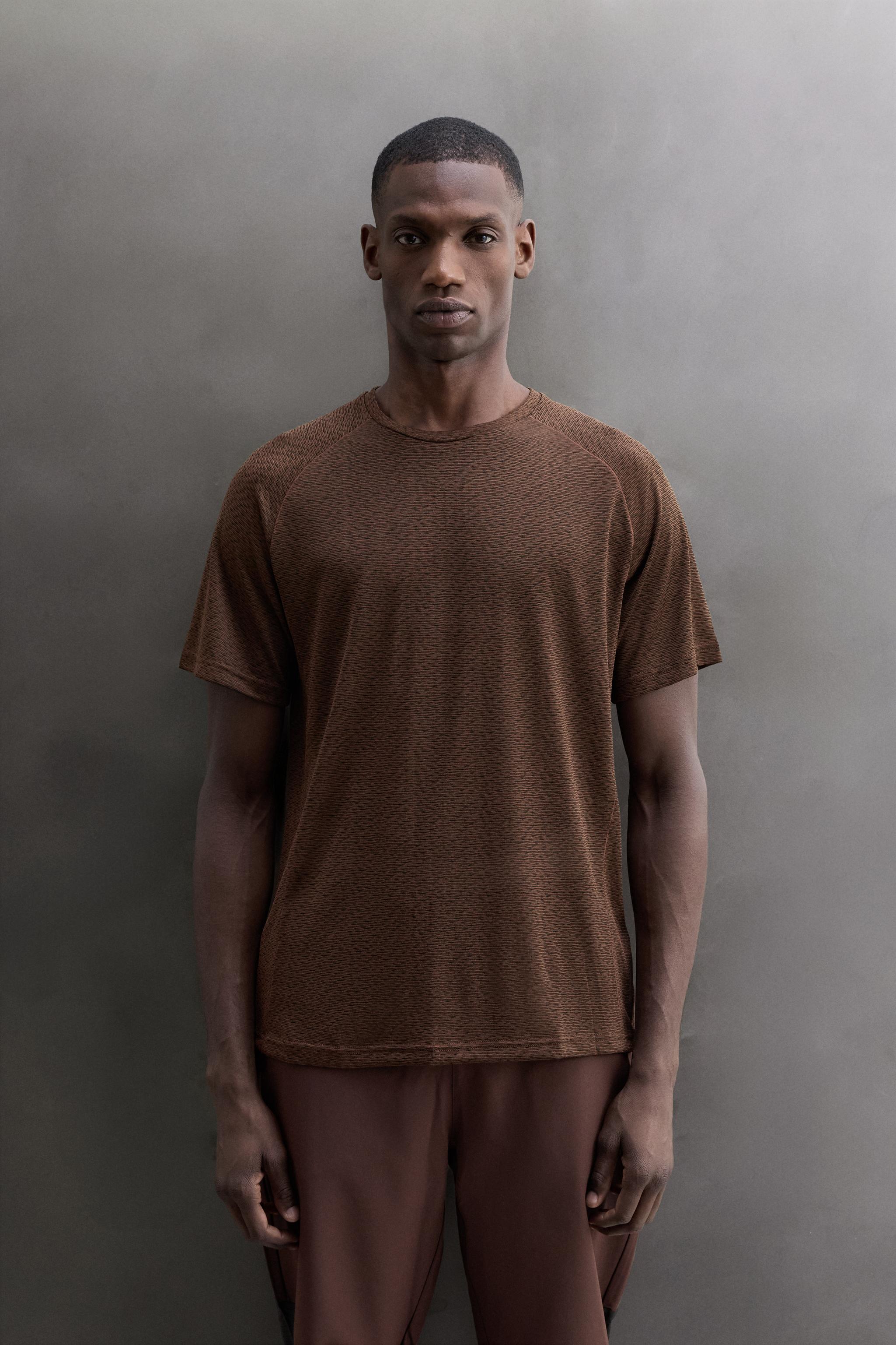Zara YAPILI RUNNING T-SHIRT görsel 2