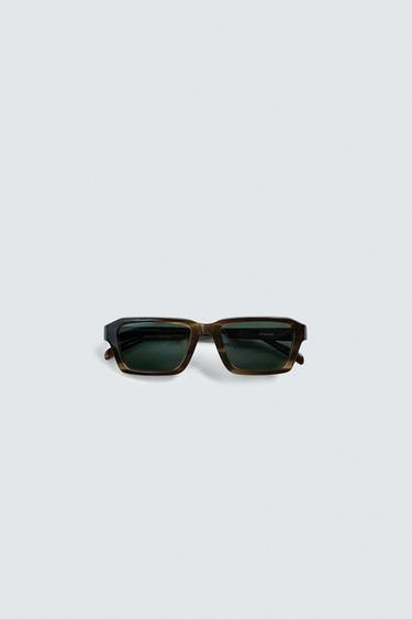 RECTANGULAR SUNGLASSES - Dark olive by Zara
