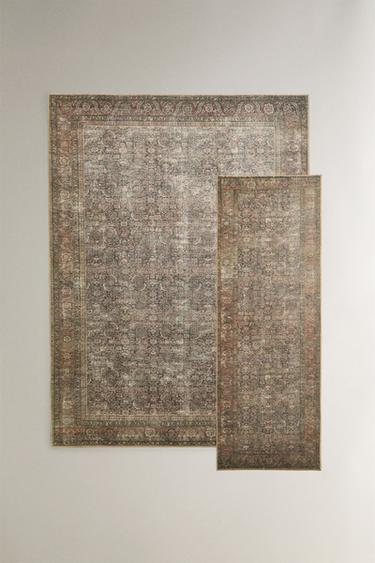 Zara VINTAGE COTTON RUG - 多色