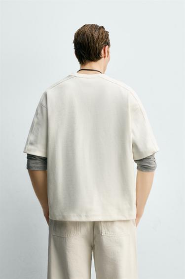 SWEAT STRUCTURÉ COMPACT - Blanc de Zara - Image 2