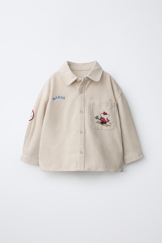 BABAR™ CORDUROY OVERSHIRT - Ecru by Zara - Image 0