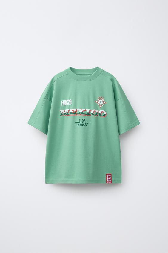 FIFA WORLD CUP - MEXICO PRINT T-SHIRT - Green by Zara - Image 0